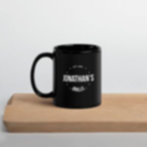 Jonathan's Grille Classic Logo Black Glossy Mug