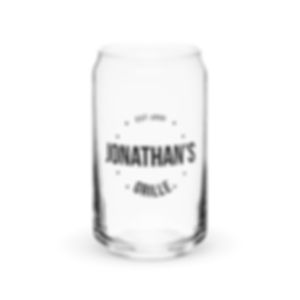 Jonathan's Grille Logo Can-shaped Glass